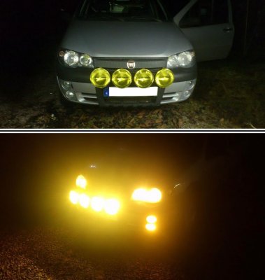 Strålkastarlampa 12 V Gulvit H4