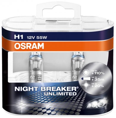 Strålkastarlampa från Osram 12 V Night Breaker