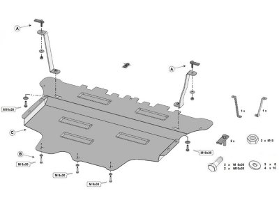 Hasplåt Ford Transit Courier från 2023-