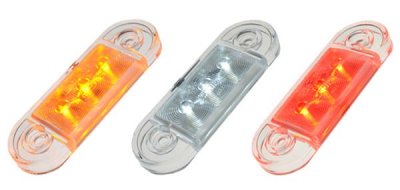 Supertunt positionsljus med 3xLED 12V/24V E-märkt