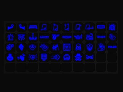 Symbolark till LEDSON Commander - 38 st extra symboler