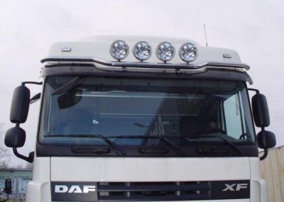 Takbåge "Space" i Rostfritt Stål för 4 st extraljus - DAF XF105