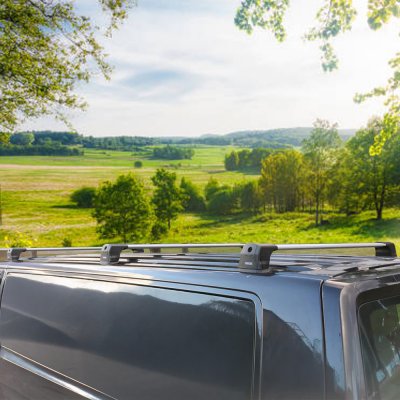 Takräcke Volkswagen Transporter T7 från 2024- och nyare | Silver | 3 st