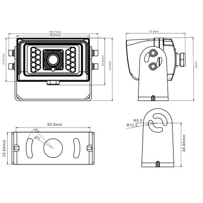 Trådlös backkamera RCP45 AHD