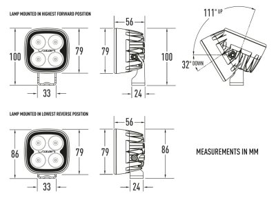 Lazer Utility 25 LED Arbetsbelysning - 25W - Floodljusbild - 3016 lumen