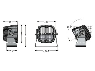 Lazer LED-arbetsbelysning Utility 45W - 4300 lumen