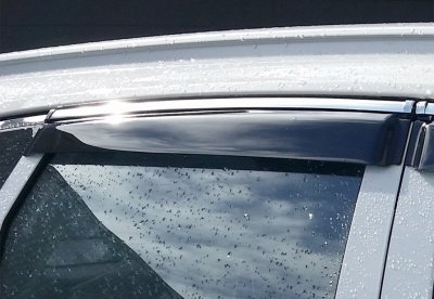 Vindavvisare i mörktonad plast och kromlist till Kia Sorento 2015-2020