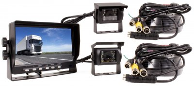 Backkamerasystem 7 monitor inkl. 2 kameror