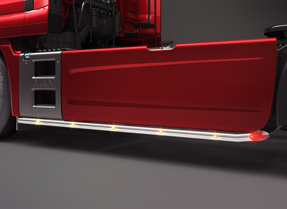 Product Image for Sidorör i Rostfritt stål till MAN TGX/TGS från 2013- hjulbas 3900mm