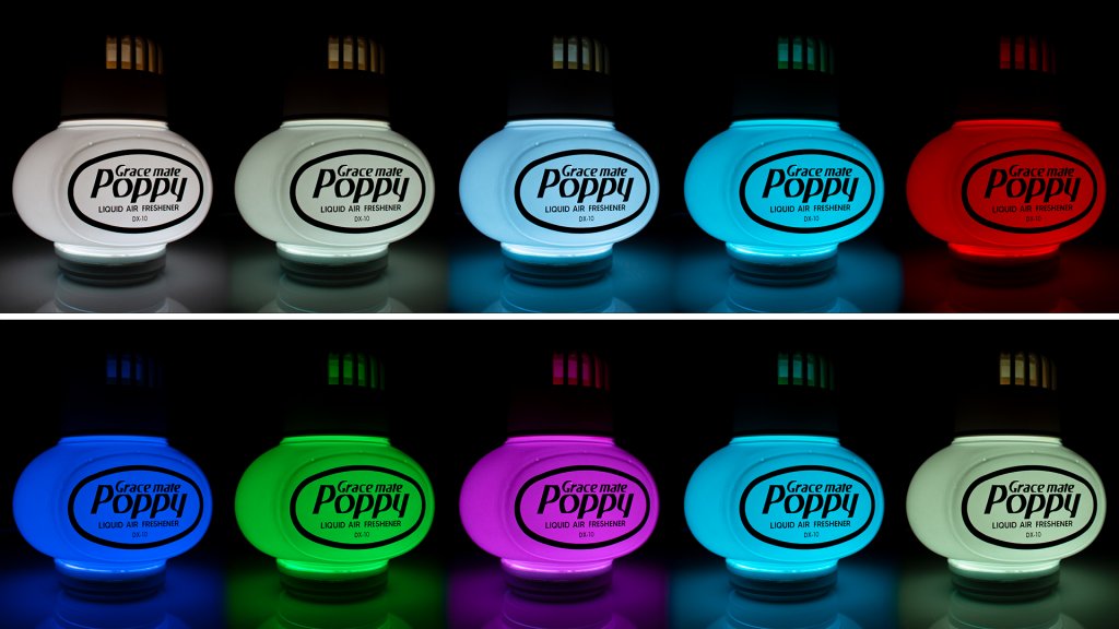 Poppylampa RGB - Välj vilken färg som passar dig bäst (USB-kontakt)
