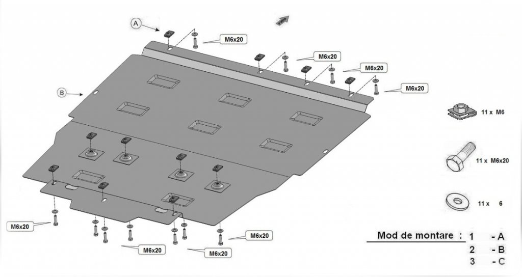 Product Image for Hasplåt för Mercedes CLA från 2019-