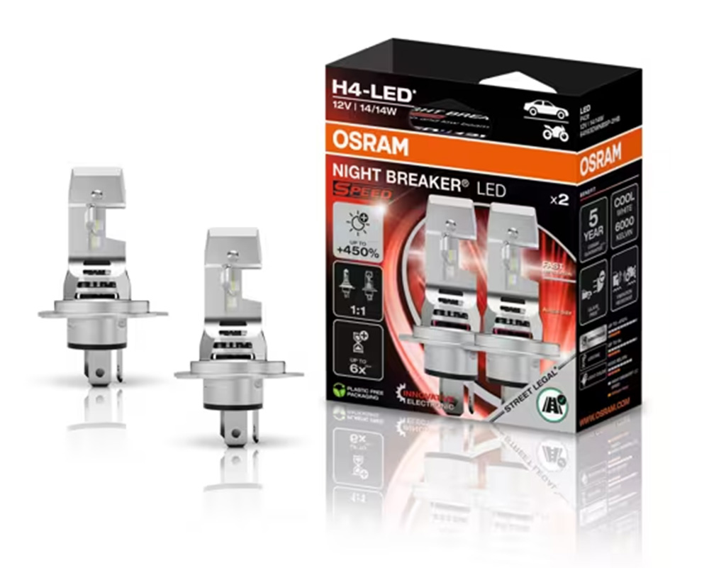 Product Image for Godkänd LED-konvertering H4 för halvljus/helljus till Opel Vivaro från 2015-2019