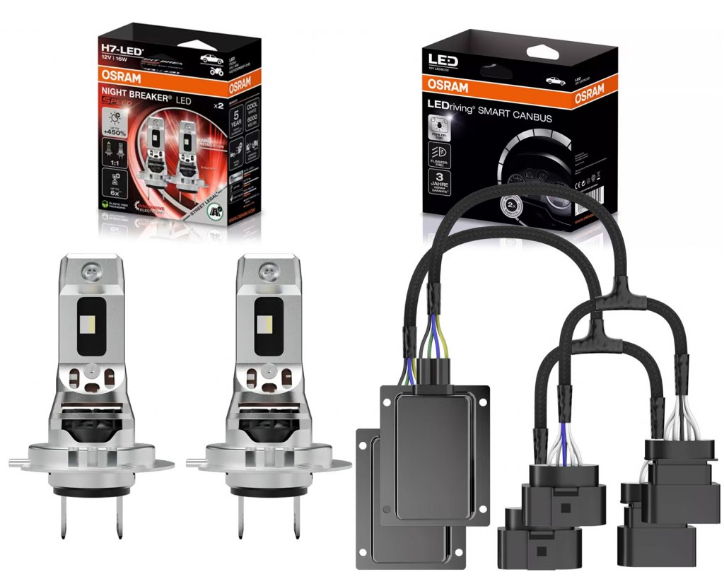 Product Image for Godkänd LED-konvertering H7 för halvljus till Volkswagen Multivan T5 Facelift från 2010-2015